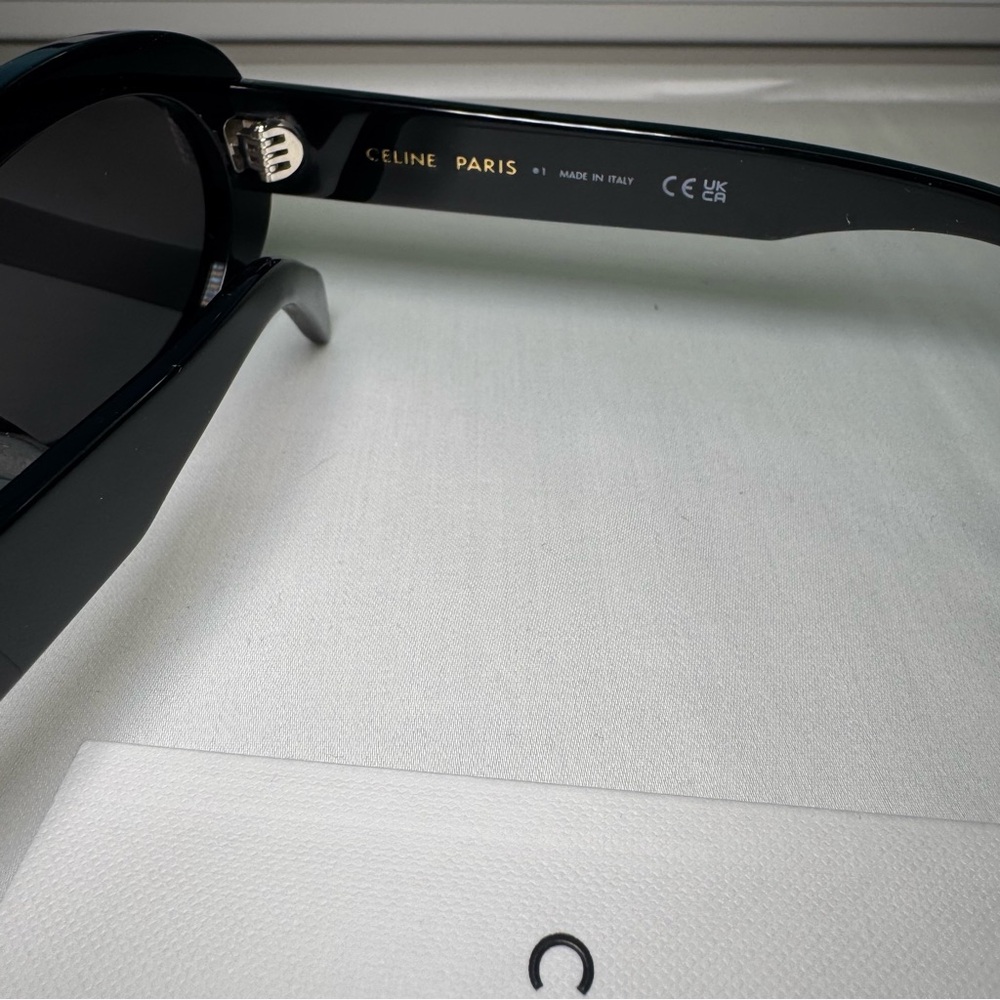 Celine Triomphe Logo Oval Acetate CL40194U Sunglasses - Picture 9 of 11